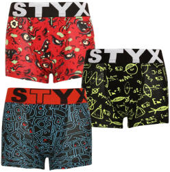 Styx 3PACK gyermek boxeralsó Styx art sport gumi több színben (3GJ12612) 4-5 éves