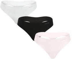 Calvin Klein 3PACK női tanga Calvin Klein többszínű (QD5219E-NOY) XS