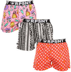 Represent 3PACK férfi bő szárú boxeralsók Represent exkluzív Mike (R3M-BOX-07343943) L