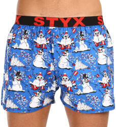 Styx férfi klasszikus boxeralsó Styx art sport gumi karácsonyi hóemberek (B1751) XL