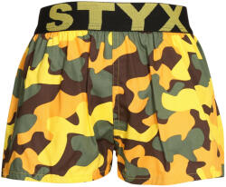 Styx Gyerek klasszikus boxeralsó Styx art sport gumi terepszínű sárga (BJ1559) 6-8 éves