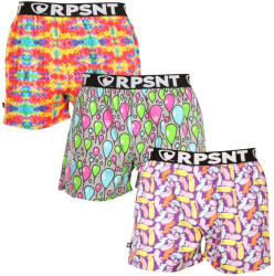 Represent 3PACK férfi bő szárú boxeralsók Represent exkluzív Mike (R3M-BOX-07123745) S