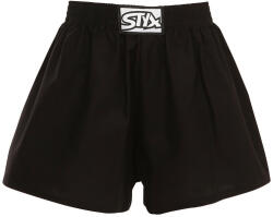 Styx gyermek bő szárú boxeralsók Styx klasszikus gumipánt fekete (J960) 9-11 éves