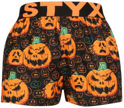 Styx Gyerekek klasszikus boxeralsó Styx művészet sport gumi Halloween tök (BJ1755) 12-14 éves