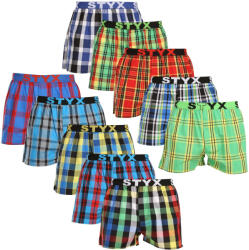 Styx 10PACK férfi bő szárú boxeralsók Styx sportgumi (10B111234567890) XL
