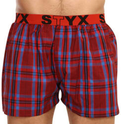Styx Férfi bő szárú boxeralsók Styx sportos gumipánt többszínben (B916) XL