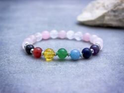 R. M. ékszer A rózsakvarc szilárdsága csakra ásvány karkötő (16563RM16)