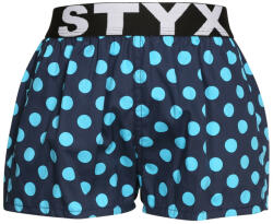 Styx Gyermek klasszikus boxeralsó Styx art sport gumipöttyös gumi pöttyök (BJ1651) 9-11 éves
