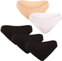 Nedeto 5PACK női bugyi Nedeto többszínű (5NK004) XXL