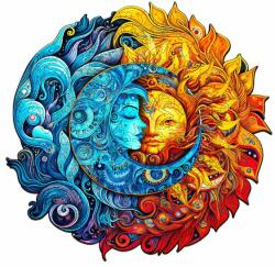 Woodbest Nap és hold - különleges fa kirakó 250db /34cm x 33cm/