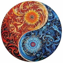 Woodbest Yin yang - tűz és víz - különleges fa kirakó 280db /34cm x 34cm/