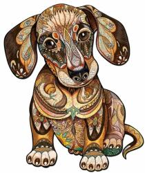 Woodbest Szeleburdi tacskó - különleges fa kirakó 729db /60cm x 50cm/