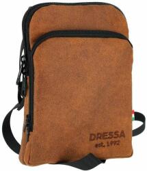 Dressa Travel vállra akasztható műbőr irat telefon és pénztárca tartó - barna (d192018)