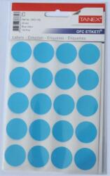 Tanex Etichete autoadezive color, D25 mm, 200 buc/set, Tanex - albastru (TX-OFC-132-BL) - officeclass