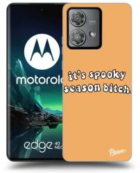Picasee Fekete szilikon tok az alábbi mobiltelefonokra Motorola Edge 40 Neo - Spooky season