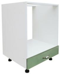 Spectral Mobila Corp pentru cuptor incorporabil cu sertar Zebra, alb/MDF VERDE, fara blat, 60 x 82 x 57 cm