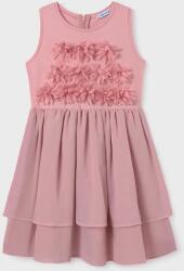 Mayoral gyerek ruha rózsaszín, mini, harang alakú - rózsaszín 128 - answear - 17 990 Ft