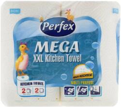 Perfex Mega XXL fehér konyharuha, 2 réteg, 23x22 cm, 2 tekercs/doboz, 90 lap/tekercs