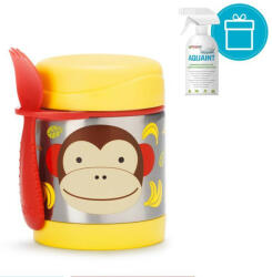 Skip Hop Zoo Hőtartó ételtermosz kanállal / villával Majom 325ml, 12m+ + Aquaint 500 ml - vital24