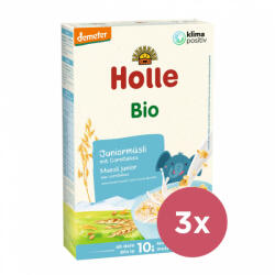 HOLLE 3x HOLLE Bio junior müzli kukoricapehellyel, kukoricapehellyel, 250 g