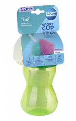 Canpol babies BABIES Sport palack szívószállal 370 ml - zöld