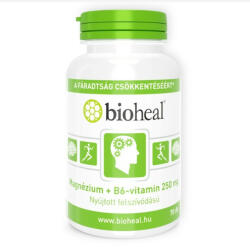 bioheal magnézium+b6-vitamin 250mg szerves nyújtott felszívódású 70 db