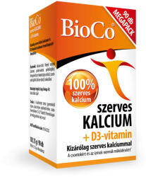 BioCo szerves kalcium+d3-vitamin megapack tabletta 90 db