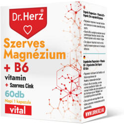 Dr. Herz Dr. herz szerves magnézium+b6+szerves cink kapszula 60 db