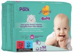 JimJams baby nedves popsitörlőkendő illatmentes multipack 3x52db 156 db - nutriworld