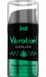 Intt Gel Stimulare sexuala aroma de canabis si ulei din seminte de canepa VIBRATION GANJAH Intt 15 ml pentru Unisex