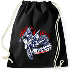printfashion Motocross - Sportzsák, Tornazsák - Fekete (15691396)