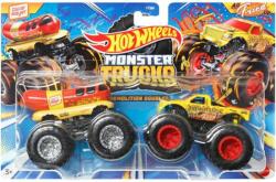 Mattel Hot Wheels Monster Trucks: Demolition Doubles Oscar Mayer vs All Fried Up 2 db-os monster kisautó szett 1/64 - Mattel (FYJ64/HWN64)