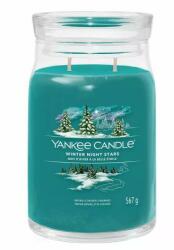 Yankee Candle Świeca zapachowa w słoiczku Winter Night Stars, 2 knoty - Yankee Candle Singnature 567 g