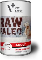 VetExpert Hrana umeda pentru caini, RAW PALEO Adult, vita, conserva monoproteica, 800 g