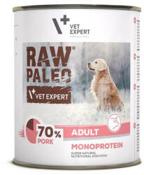 VetExpert Hrana umeda pentru caini, adult, RAW PALEO, porc, 800 g