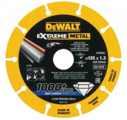 DEWALT EXTREME METAL gyémánttárcsa fémvágáshoz 125x1, 3x22mm