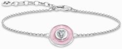 Thomas Sabo ezüst karkötő rózsaszín szívvel - A2143-691-9-L19V