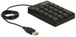 DELOCK USB Key Pad 19 keys Black (12481)