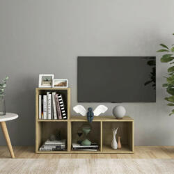 vidaXL 2 db sonoma-tölgyszínű forgácslap TV-szekrény 72 x 35 x 36, 5 cm (3079946)