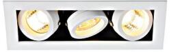 SLV KADUX 3 GU10 Downlight, szögletes, matt fehér, max. 3x50W