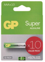GP Batteries GP AAA Super, lúgos (LR03) - 10 db (1013121001)
