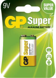 GP Batteries GP 9V Super Alkaline (6LR61) - 1 db (1013521200)