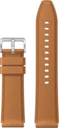 XIAOMI Watch S1 Strap - okosóra bőrszíj, barna (BHR5591GL)