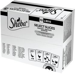 Sheba 72-pack alutasakos macskaeledel baromfival, 72x85 g