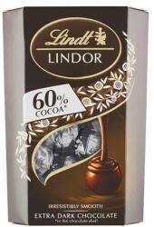 Lindt Csokoládé LINDT Lindor 60% Cacao étcsokoládé golyók díszdobozba 200g