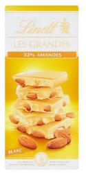 Lindt Csokoládé LINDT Les Grandes White Almond mandulás fehércsokoládés 150g