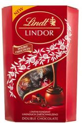 Lindt Csokoládé LINDT Lindor Double Chocolate dupla csokoládé golyók díszdobozban 200g