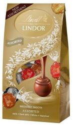 Lindt Csokoládé LINDT Lindor Assorted vegyes csokoládé golyók dísztasakban 137g