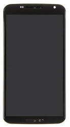Motorola Nexus 6 kompatibilis LCD modul kerettel, OEM jellegű, fekete, Grade S+ - speedshop