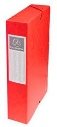 Füzetbox karton Exacompta A/4 60 mm gerinccel prespán piros